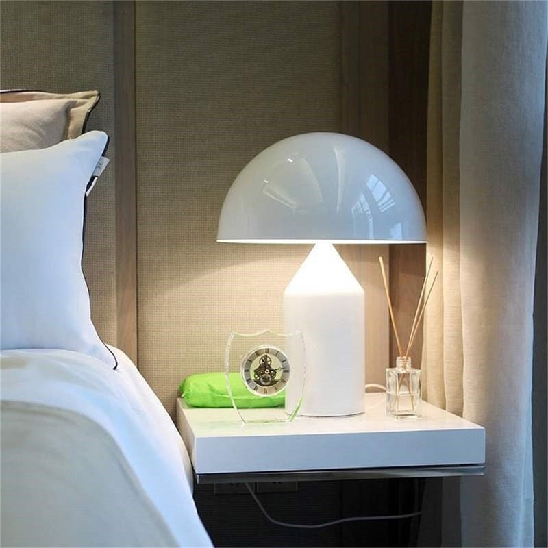 Mushroom Table Lamp Metal LED Decoration Lighting - Querencian