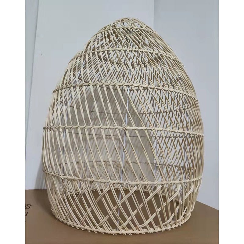 Natural Chinese Style Rattan Lamp Pendant light - Querencian
