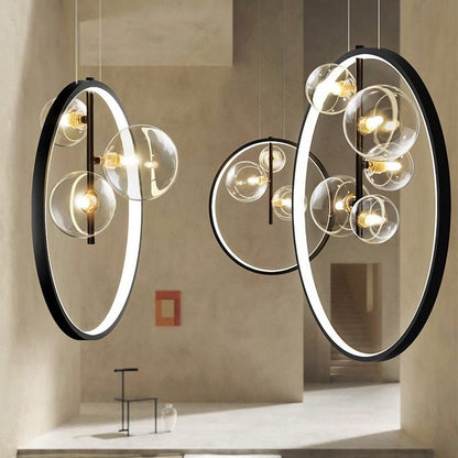 Nordic Creative Glass Soap Bubble Chandelier Lighting - Querencian