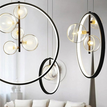 Nordic Creative Glass Soap Bubble Chandelier Lighting - Querencian