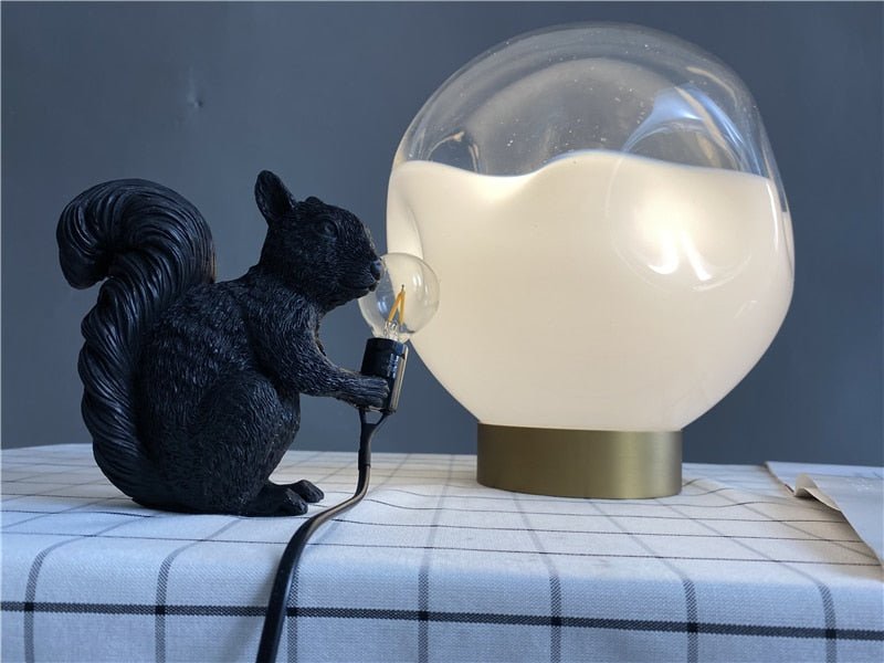 Nordic Cute Squirrel Designer Decoration Night Lamp - Querencian