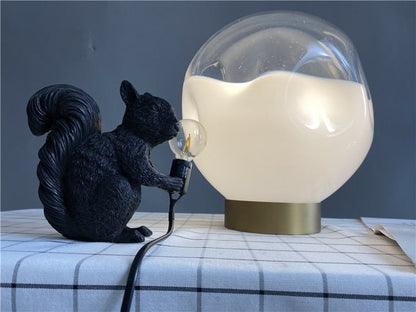 Nordic Cute Squirrel Designer Decoration Night Lamp - Querencian