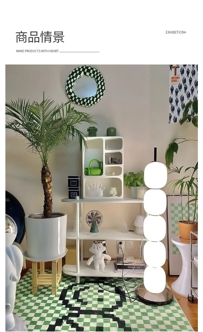 Nordic Gourd String Floor Lamp - Querencian