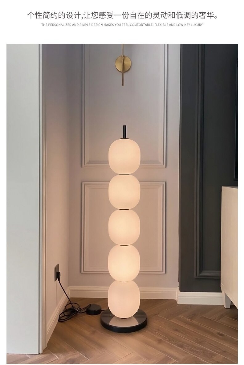 Nordic Gourd String Floor Lamp - Querencian