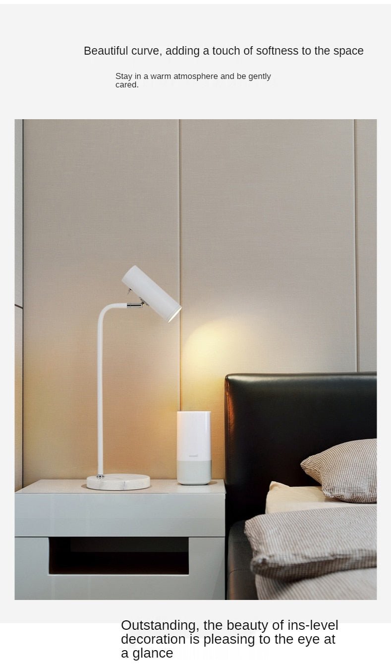 Nordic Marble Modern Led Reading Lamp Light - Querencian