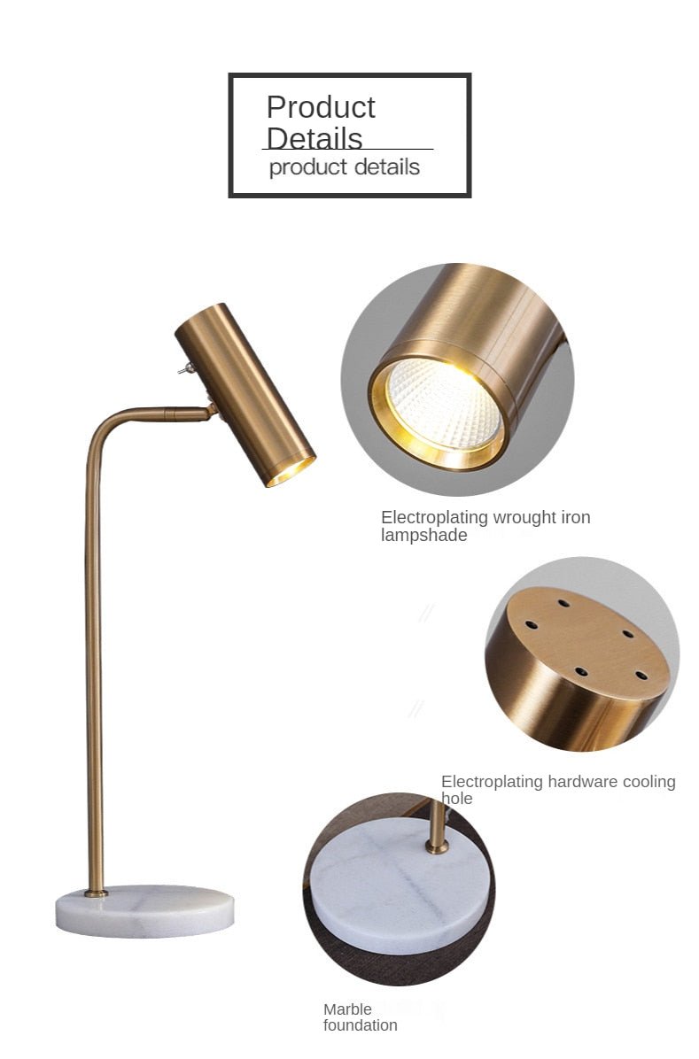 Nordic Marble Modern Led Reading Lamp Light - Querencian
