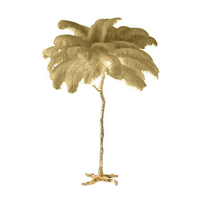 Nordic Ostrich Feather Led Floor Lamp - Querencian
