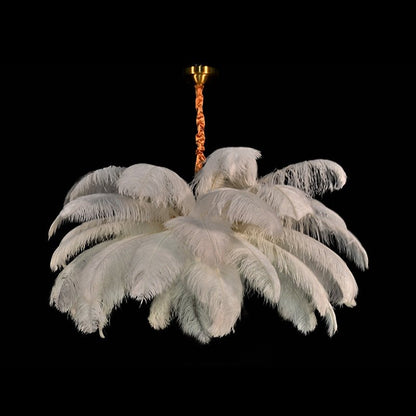 Nordic Ostrich Feather Led Pendant Lights - Querencian