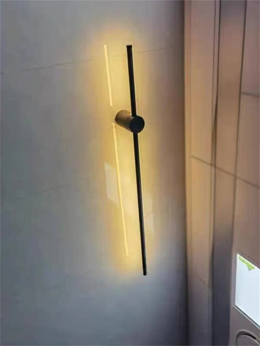 Nordic Simple Geometric Lines LED Wall Lamp - Querencian