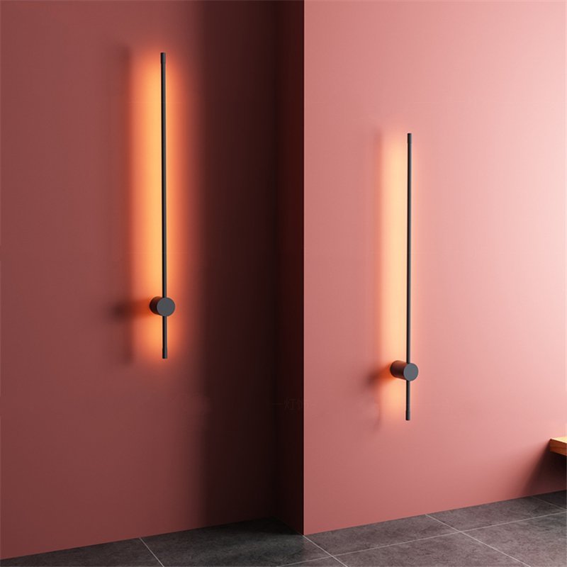 Nordic Simple Geometric Lines LED Wall Lamp - Querencian