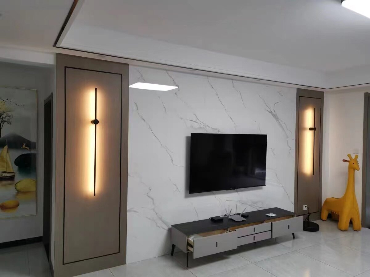 Nordic Simple Geometric Lines LED Wall Lamp - Querencian