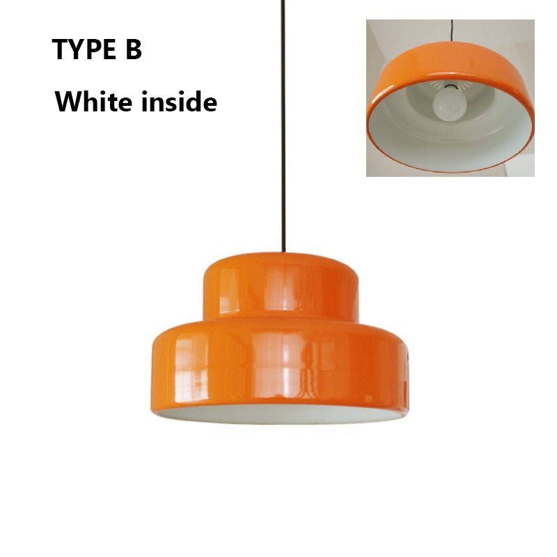 Orange Vintage Bauhaus LED Pendant Lights - Querencian