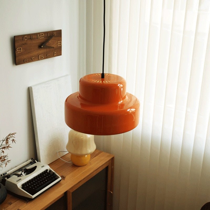 Orange Vintage Bauhaus LED Pendant Lights - Querencian