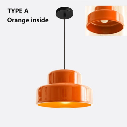 Orange Vintage Bauhaus LED Pendant Lights - Querencian