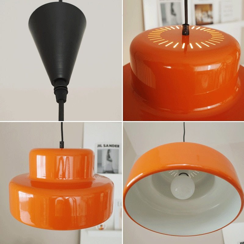 Orange Vintage Bauhaus LED Pendant Lights - Querencian