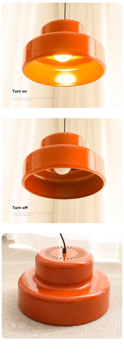Orange Vintage Bauhaus LED Pendant Lights - Querencian