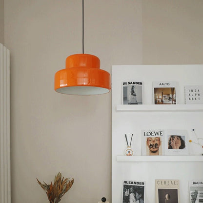 Orange Vintage Bauhaus LED Pendant Lights - Querencian
