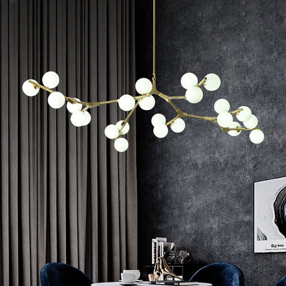 Post Modern Branches Style Glass Balls Chandeliers - Querencian