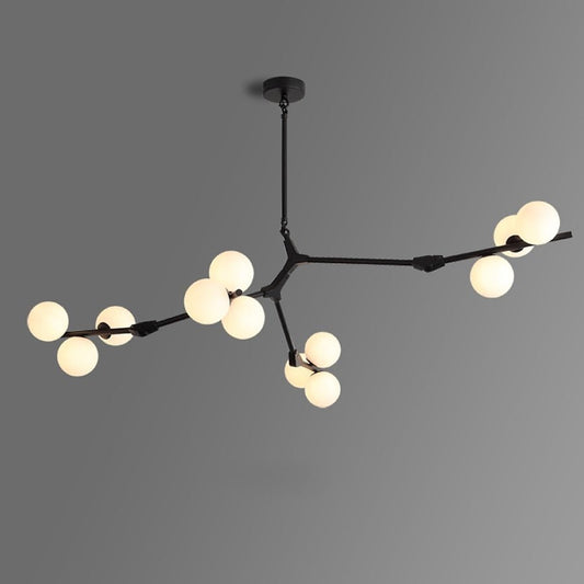 Post Modern Branches Style Glass Balls Chandeliers - Querencian