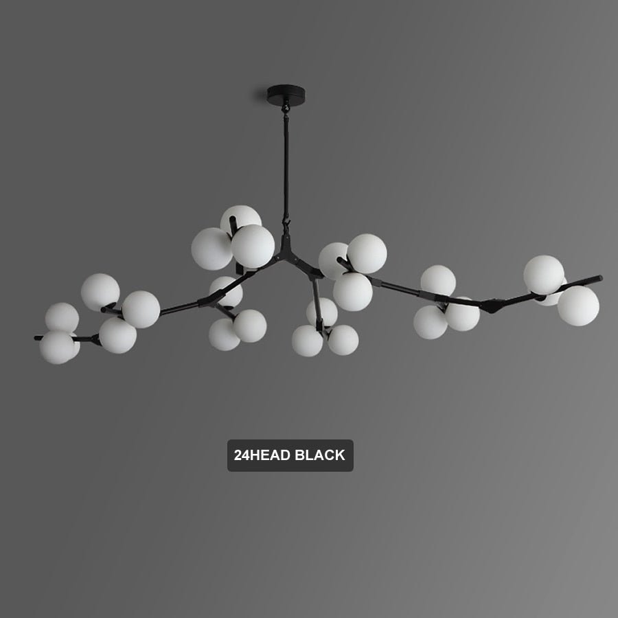 Post Modern Branches Style Glass Balls Chandeliers - Querencian