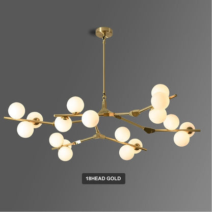 Post Modern Branches Style Glass Balls Chandeliers - Querencian