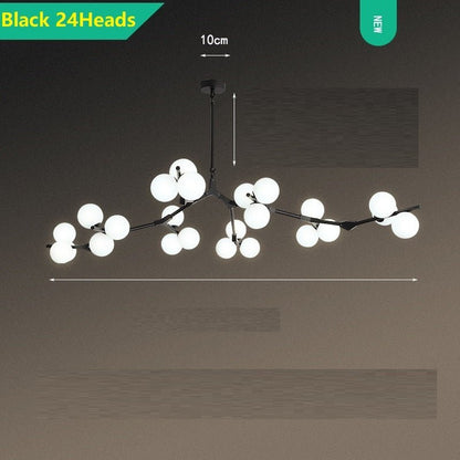 Post Modern Branches Style Glass Balls Chandeliers - Querencian