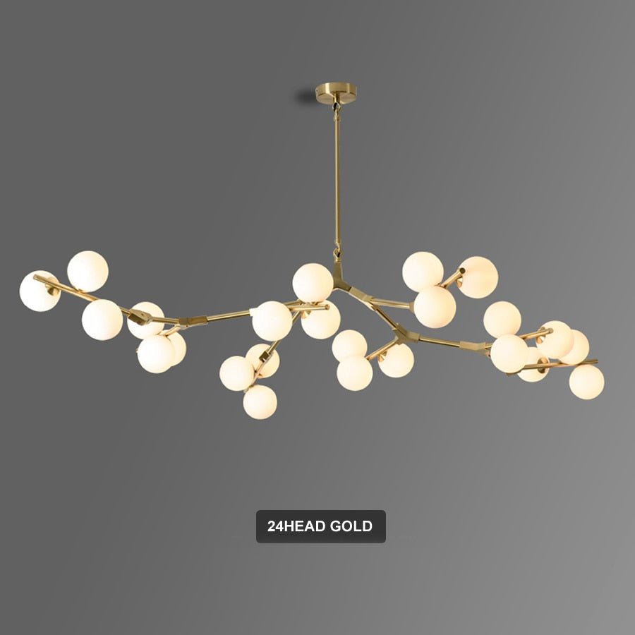 Post Modern Branches Style Glass Balls Chandeliers - Querencian