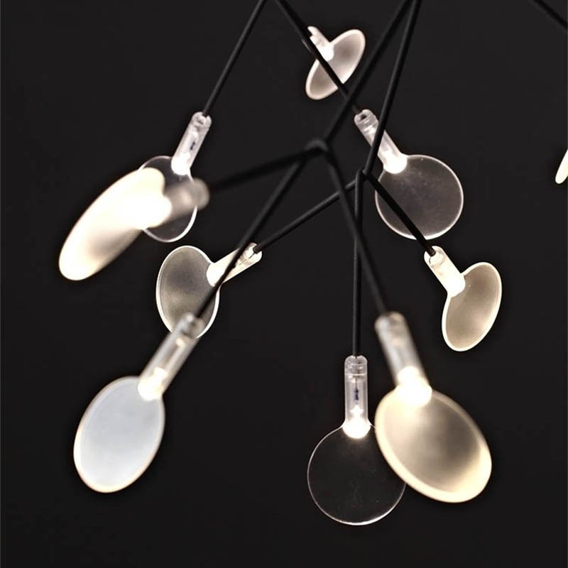 Post-modern Nordic Ring Chandelier for Living Room - Querencian