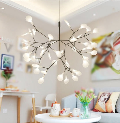Post-modern Nordic Ring Chandelier for Living Room - Querencian