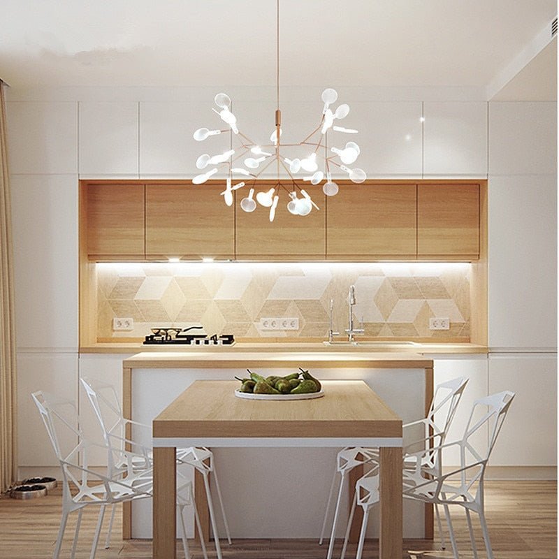 Post-modern Nordic Ring Chandelier for Living Room - Querencian
