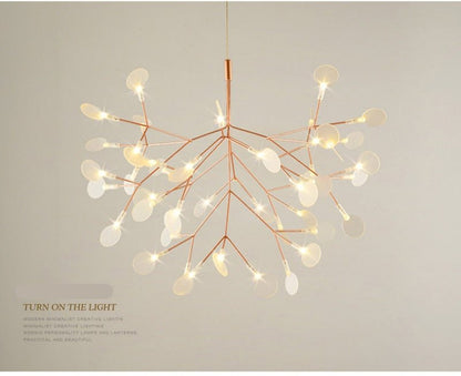 Post-modern Nordic Ring Chandelier for Living Room - Querencian