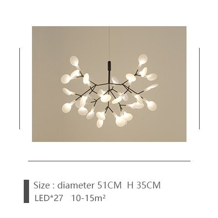 Post-modern Nordic Ring Chandelier for Living Room - Querencian