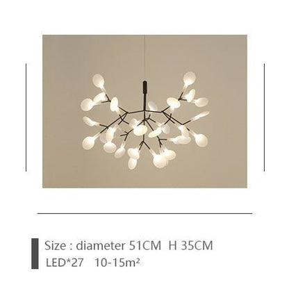 Post-modern Nordic Ring Chandelier for Living Room - Querencian