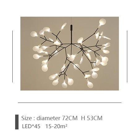 Post-modern Nordic Ring Chandelier for Living Room - Querencian