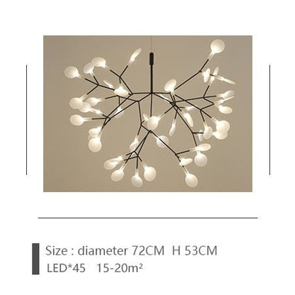 Post-modern Nordic Ring Chandelier for Living Room - Querencian
