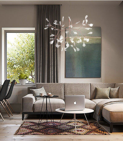 Post-modern Nordic Ring Chandelier for Living Room - Querencian