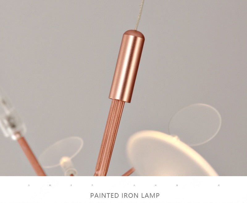 Post-modern Nordic Ring Chandelier for Living Room - Querencian