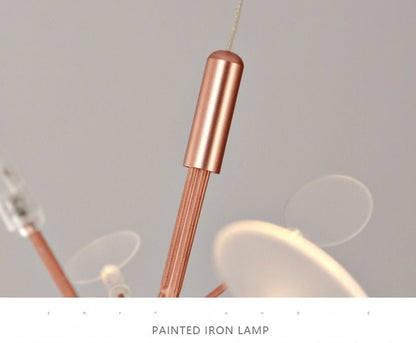 Post-modern Nordic Ring Chandelier for Living Room - Querencian