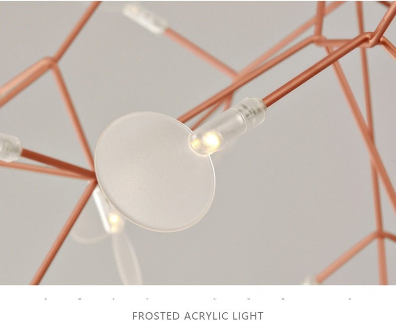 Post-modern Nordic Ring Chandelier for Living Room - Querencian