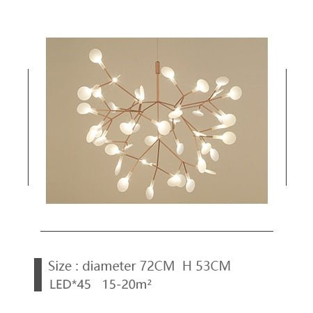 Post-modern Nordic Ring Chandelier for Living Room - Querencian
