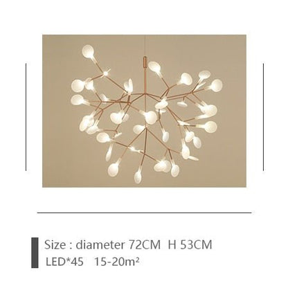 Post-modern Nordic Ring Chandelier for Living Room - Querencian