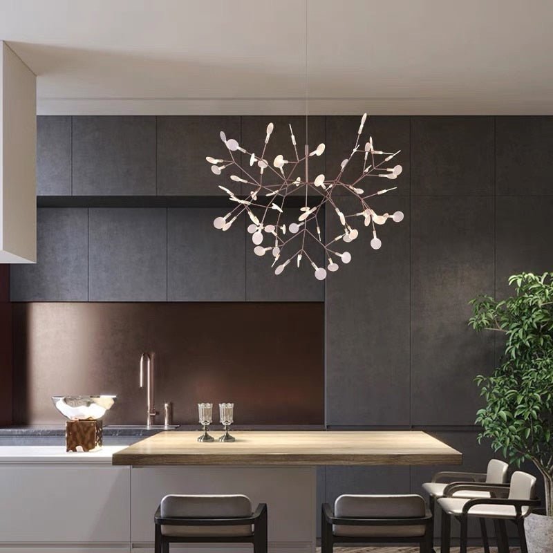 Post-modern Nordic Ring Chandelier for Living Room - Querencian