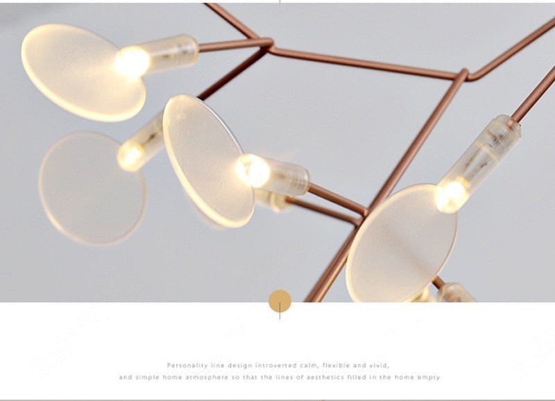 Post-modern Nordic Ring Chandelier for Living Room - Querencian