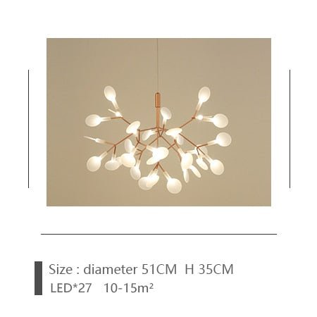 Post-modern Nordic Ring Chandelier for Living Room - Querencian