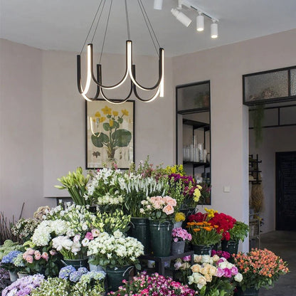 Postmodern Minimalist Led Chandelier for Living Room - Querencian