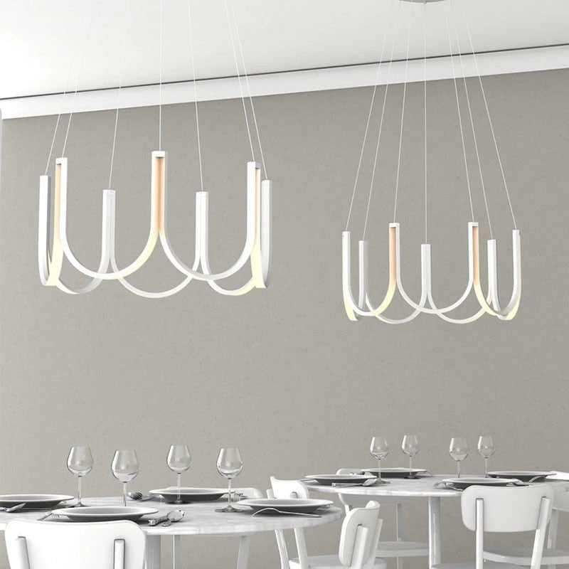 Postmodern Minimalist Led Chandelier for Living Room - Querencian