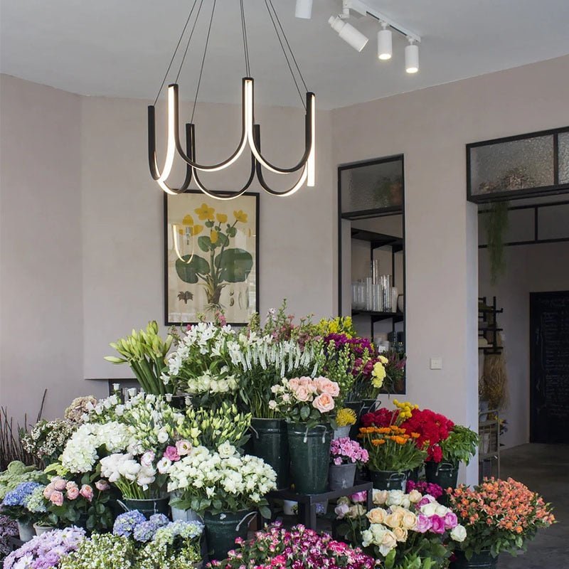 Postmodern Minimalist Led Chandelier for Living Room - Querencian