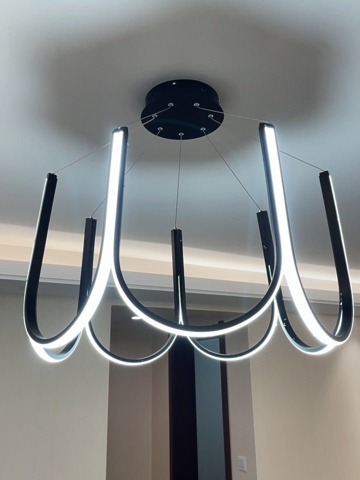 Postmodern Minimalist Led Chandelier for Living Room - Querencian