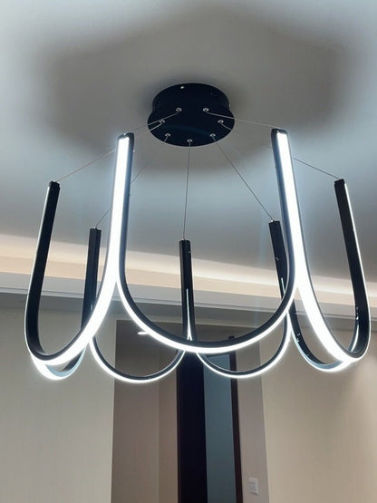 Postmodern Minimalist Led Chandelier for Living Room - Querencian