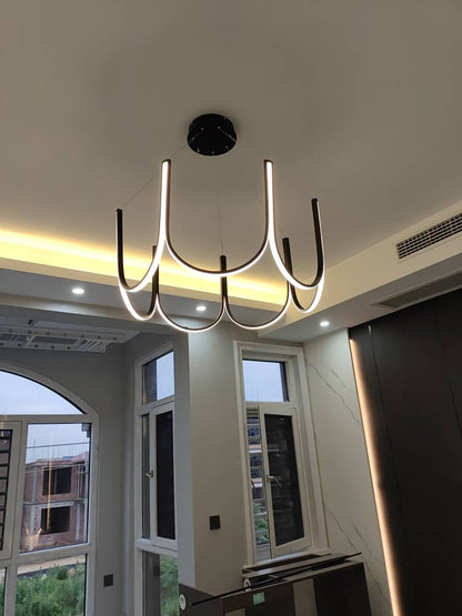 Postmodern Minimalist Led Chandelier for Living Room - Querencian